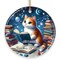 All I Need is Books & Cats Ceramic Ornament, Book Lover Gift of Imagination and the Universe